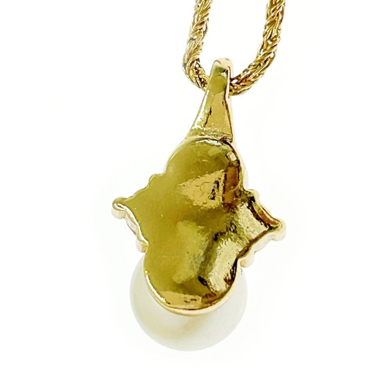 Christian Dior GP Rhinestone Faux Pearl Necklace Earring Set 328030 Necklace