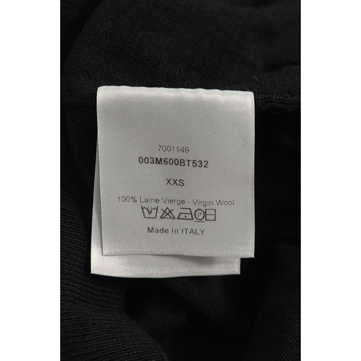 Dior Homme Bee Embroidery V-neck High Gear Knit Xxs Sweater — view 3
