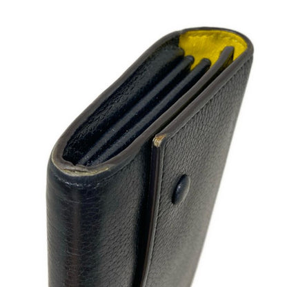 Celine Long Wallet - Black Leather