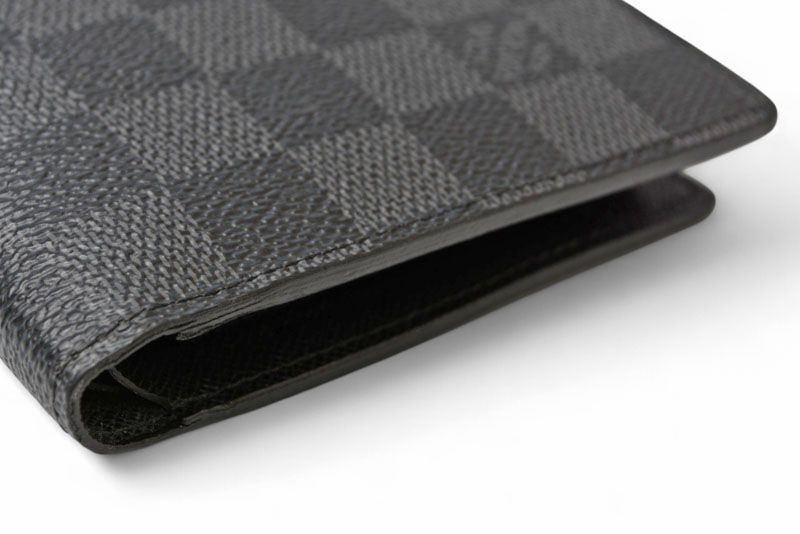 Louis Vuitton Men's Portefeuille Marco N62664 Damier Graphite Foldable Wallet