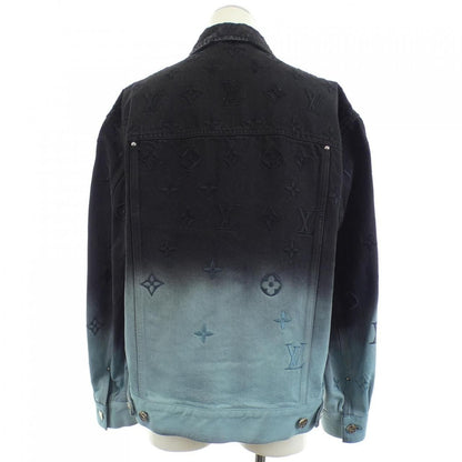 Louis Vuitton Embroidered Denim Jacket Black Blue — view 2