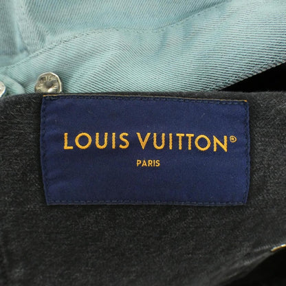 Louis Vuitton Embroidered Denim Jacket Black Blue — view 6