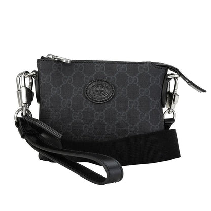 Gucci Shoulder Bag Interlocking G Black