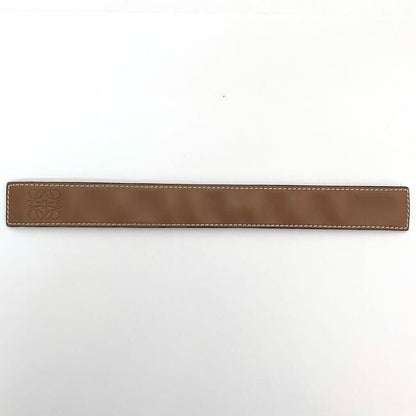 Loewe Bracelet Brown Anagram Excellent Condition Leather Preowned Loewe