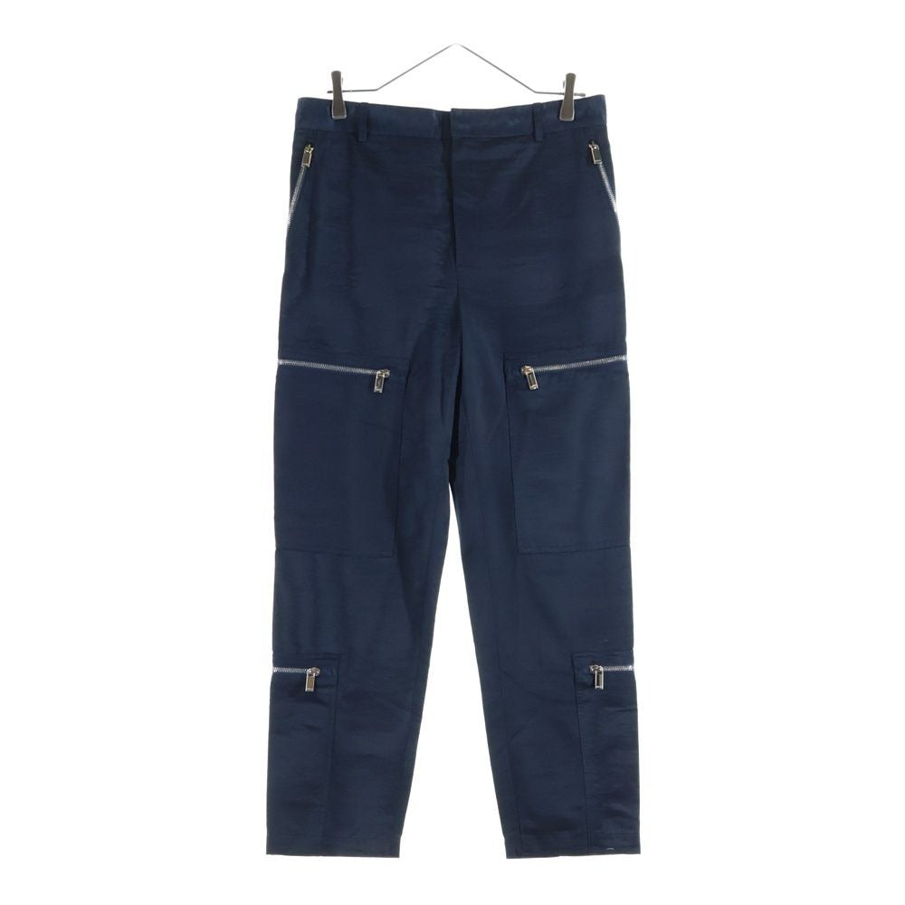Dior Homme Satin Zip Cargo Pants Navy