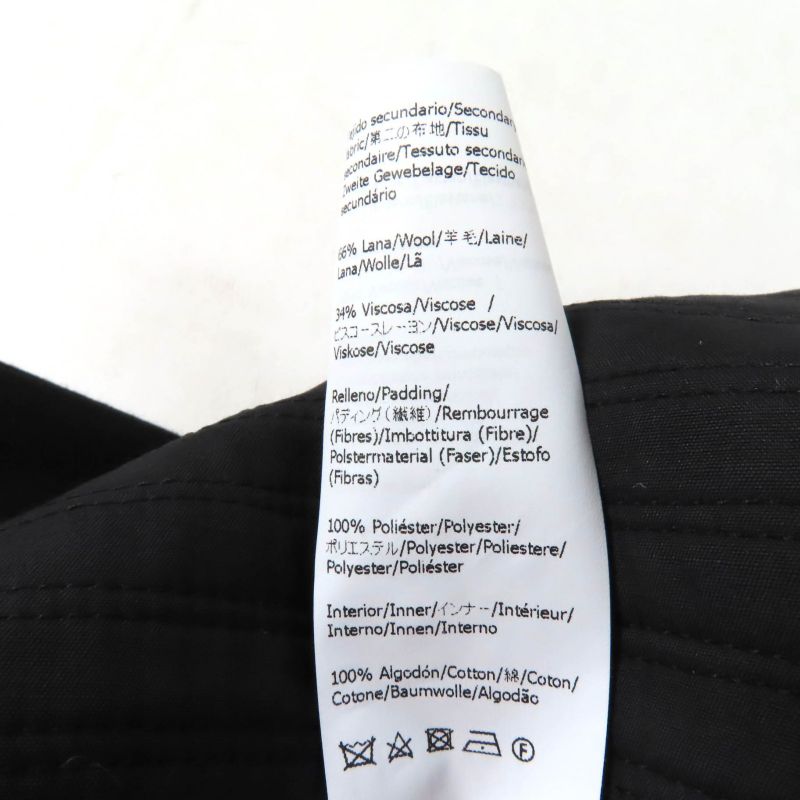 LOEWE S540y08x56 Knee-length Peplum Skirt Bottoms Black 34 Made In Italy