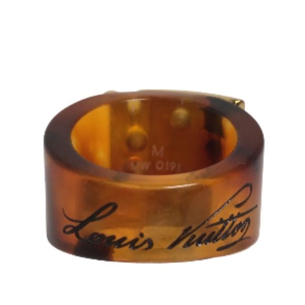 Louis Vuitton M65203 M Size Ring Burg Lock Me Ring Louis Vuitton Brown