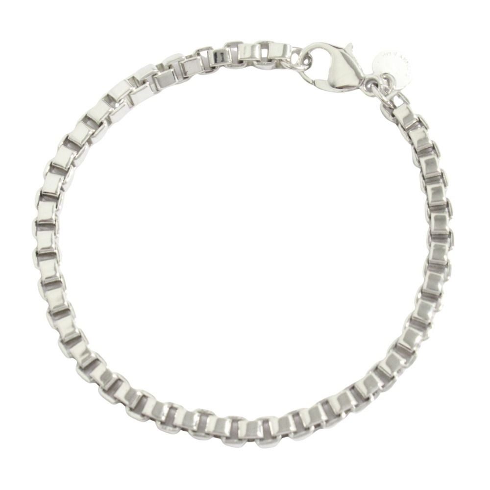Tiffany & Co Polished Venetian Link Bracelet Extra Large Silver