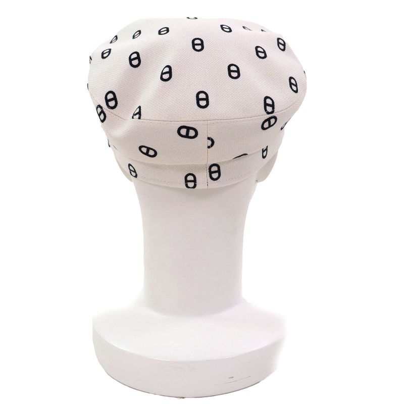 Hermes Vauban Chaine D'ancre Toile Ashe Serie Hardware Cotton Canvas Casket Hat