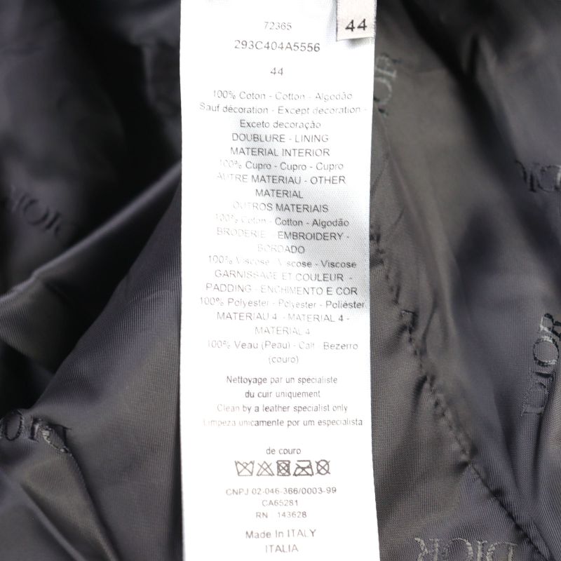 DIOR Homme 2022 293c404a5556 Logo Embroidery Lining Full Logo Leather Collar