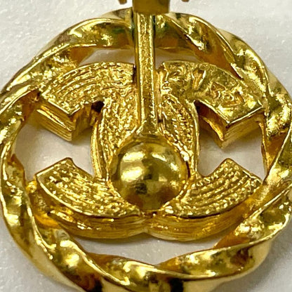 Chanel Coco Mark Earrings (one Side Only) 2137 GP With Rhinestone Gold