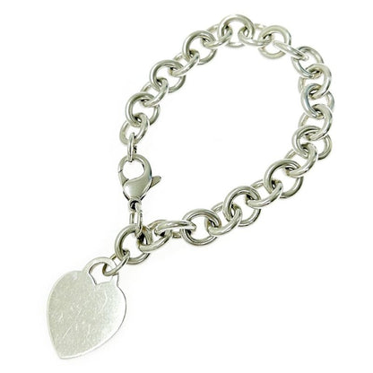 Tiffany & Co Tiffany & Co Silver Heart Tag Bracelet 35.3g 925 Engraved 353054