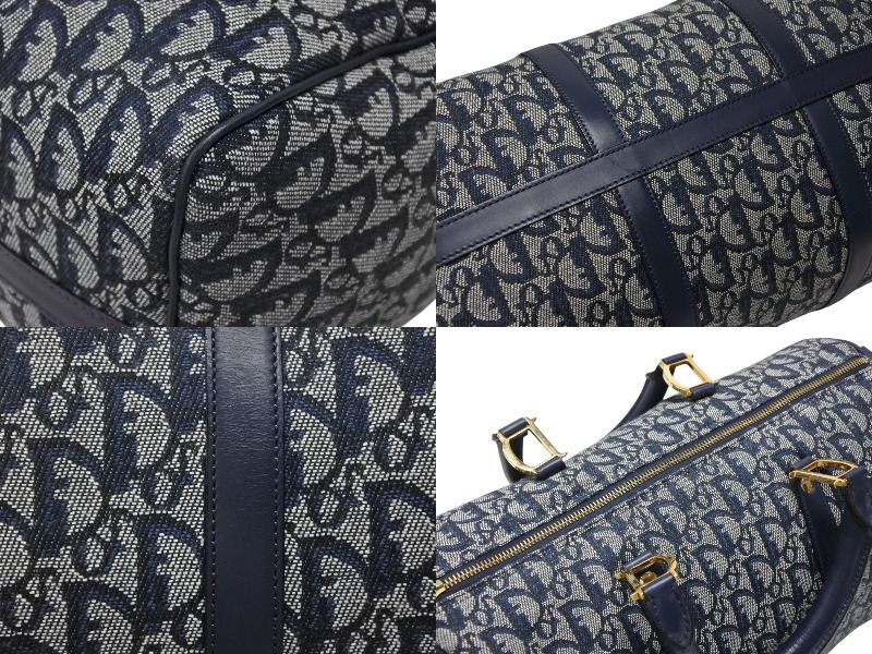 Dior Trotter Handbag Galliano Era Navy — view 6