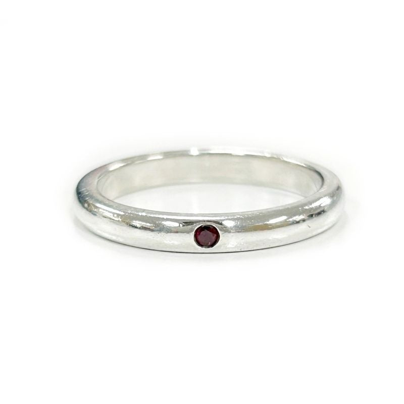 Tiffany & Co Silver Stacking Band 1 P Ring 2.5 g Red 925 Engraved