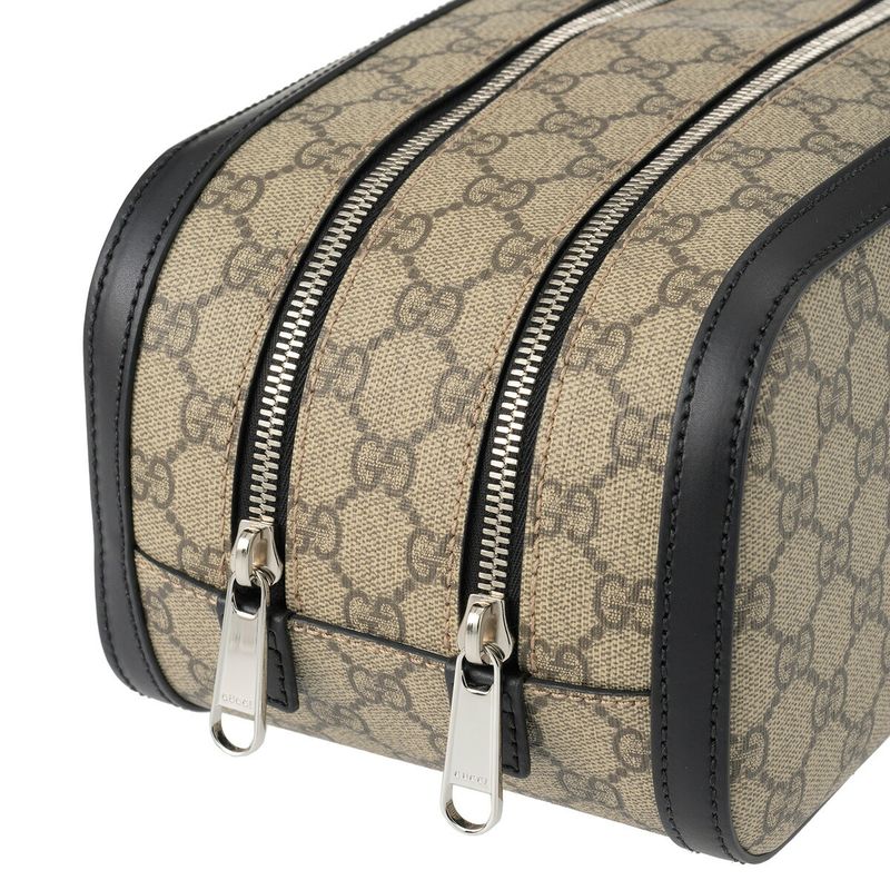 Gucci Pouch GG Supreme Beige/black