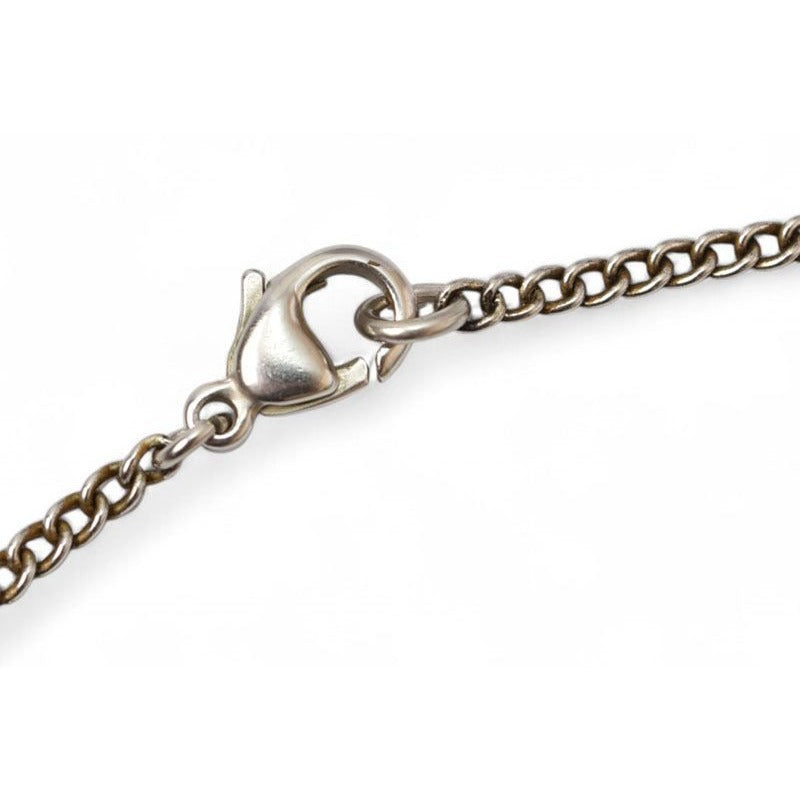 Chanel Coco CC Heart Ribbon Rhinestone Black Silver 05 — view 3