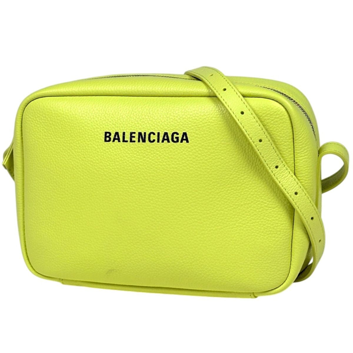 Balenciaga Everyday Shoulder Bag Leather Yellow