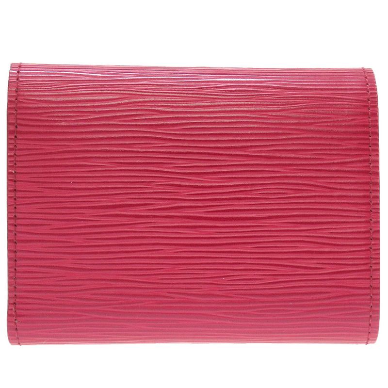 Louis Vuitton Epi M62171 Portefeuille Victorine Compact Wallet Fuchsia Trifold