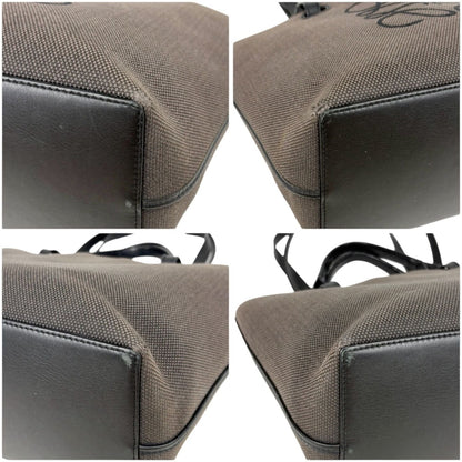 Loewe Anagram 2-Way Tote Bag Canvas Leather Jacquard Black — view 5
