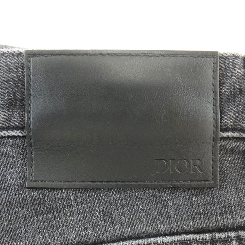 Christian Dior Slim Denim Pants Black Size 33 193ds10b218x Damaged