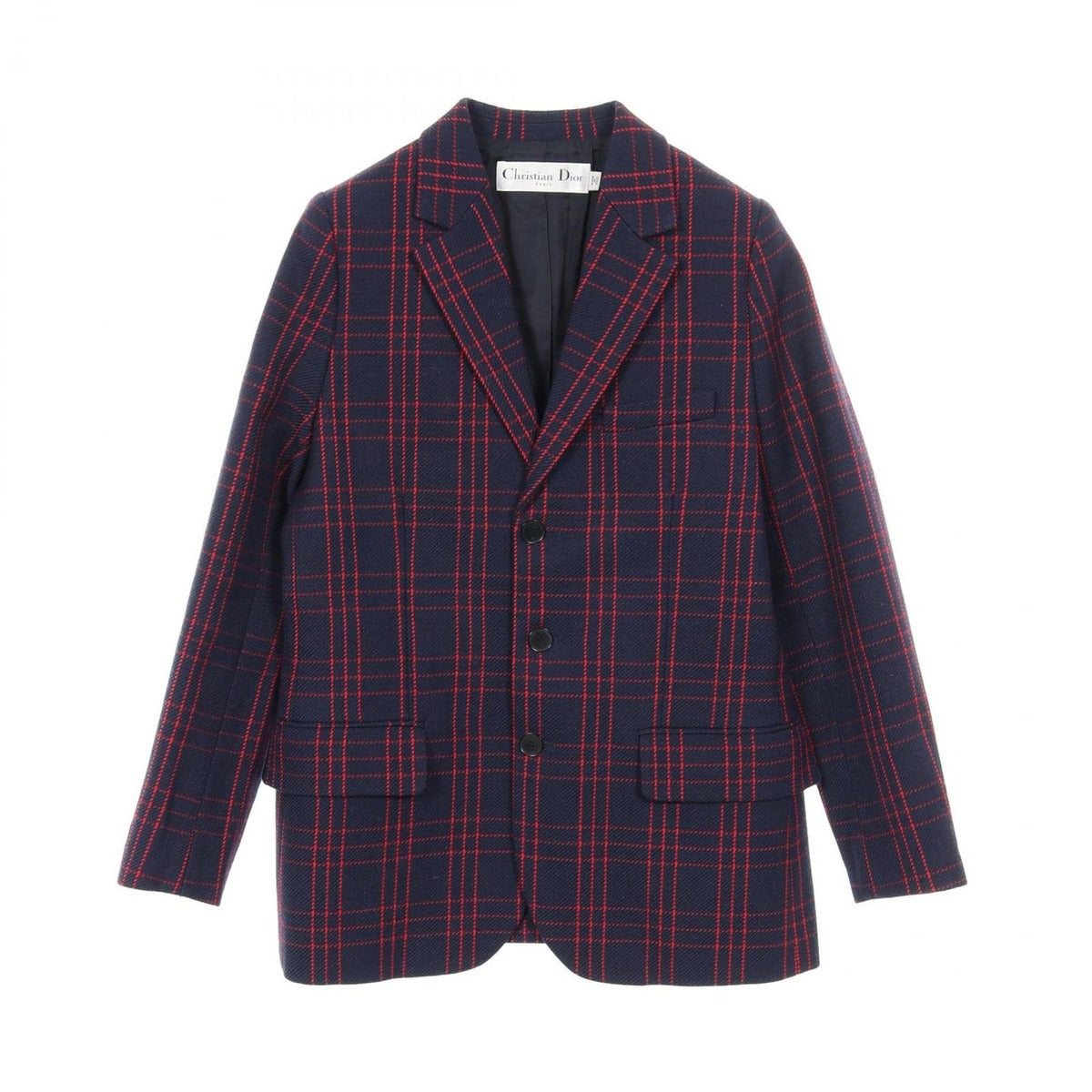 Dior Tailored Jacket Wool Navy Red