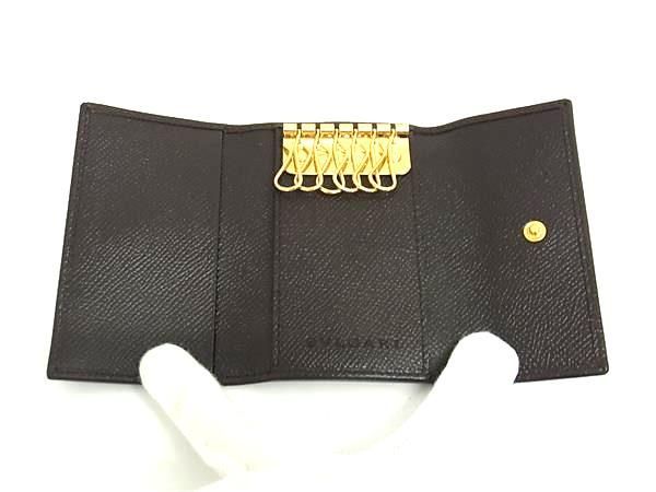 Bvlgari Leather 6-ring Key Case Key Case Men's Women's Brown At9047