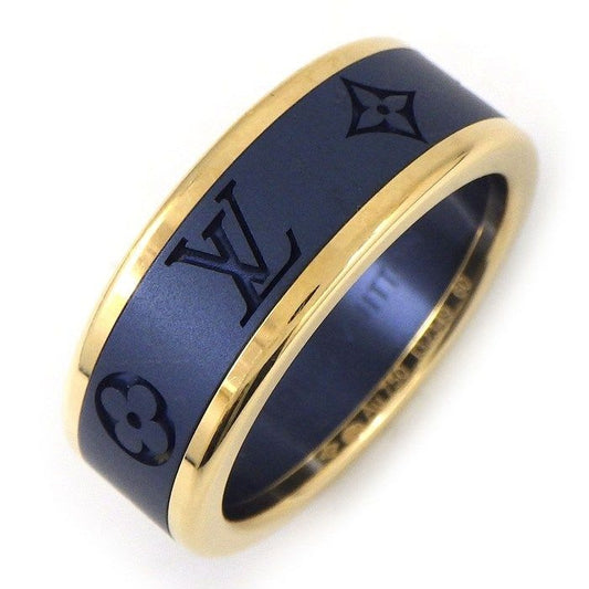 Louis Vuitton Ring Small Les Gaston Qoh44 N Monogram 18K Yellow