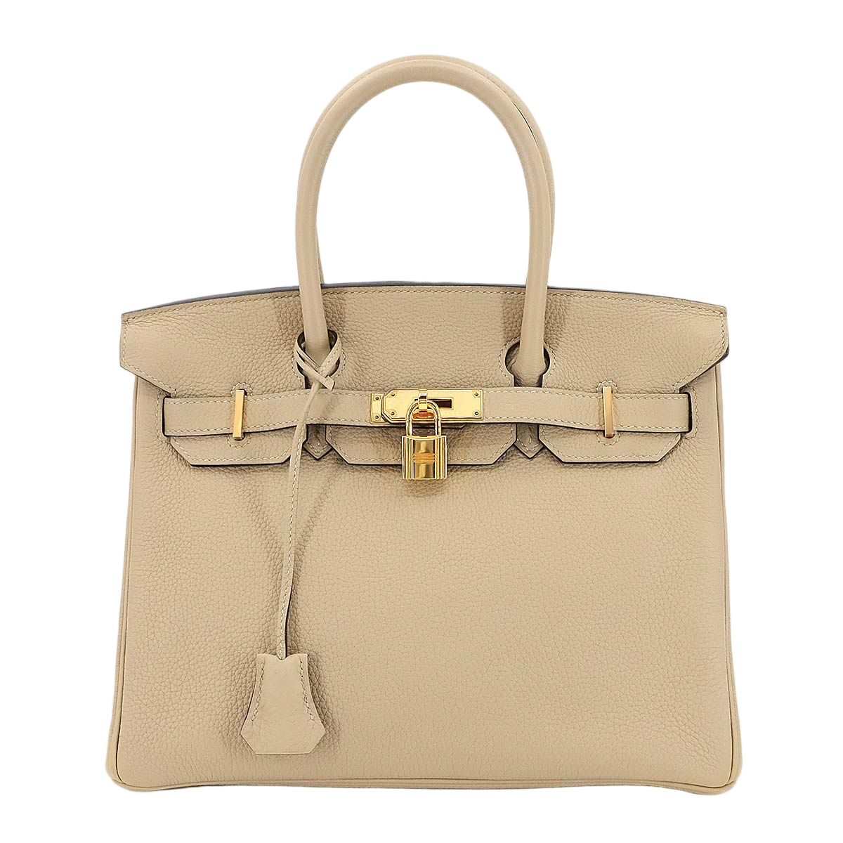 Hermes Birkin 30 Togo Trench Hand Bag Gold