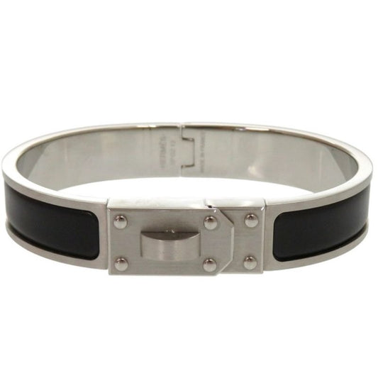 Hermes Kelly Men Sp0212 Metal Noir Black Matte Bangle 1698