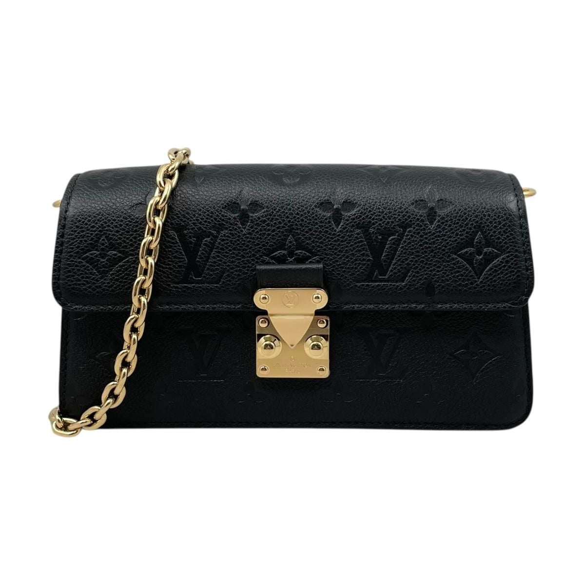 Louis Vuitton Shoulder Bag Wallet on Chain Metis Monogram Empreinte Noir Black