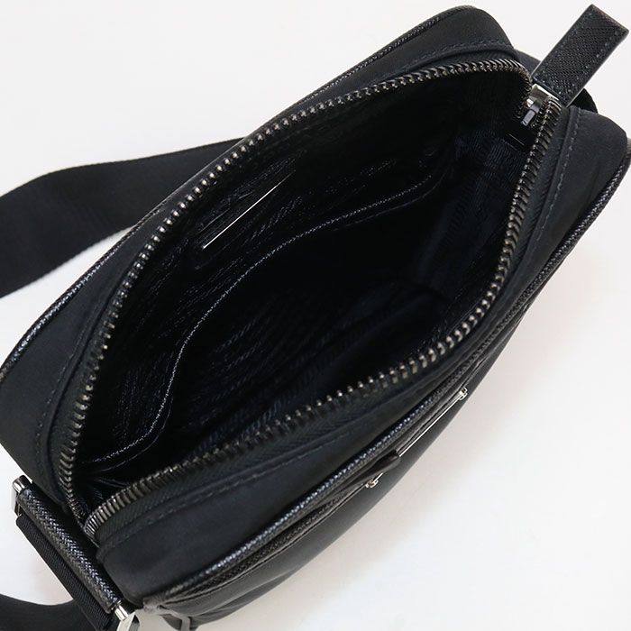 Prada Re-nylon 2vh112 2DMH F0002 Crossbody Shoulder Bag Nylon Saffiano Leather