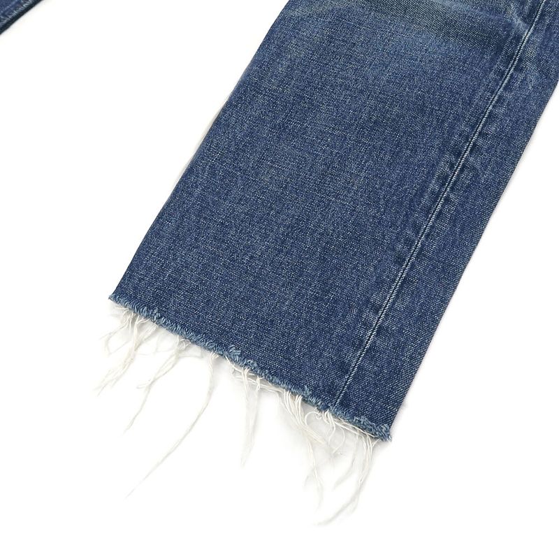 Celine Cut-off Denim N799365m07du 26 Size Blue Denim Pants Women's