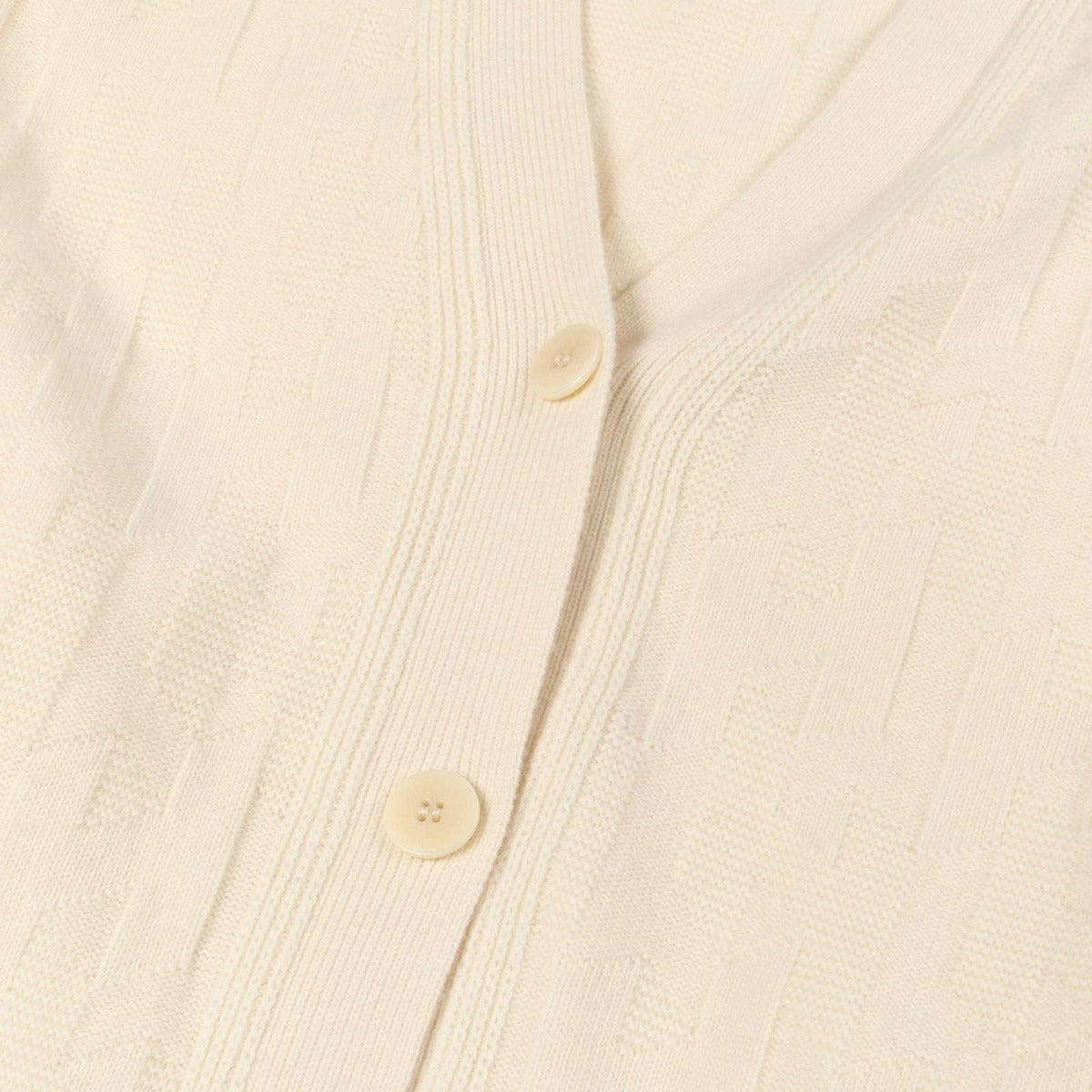 Hermes Cardigan Knit Ivory Wool — view 7