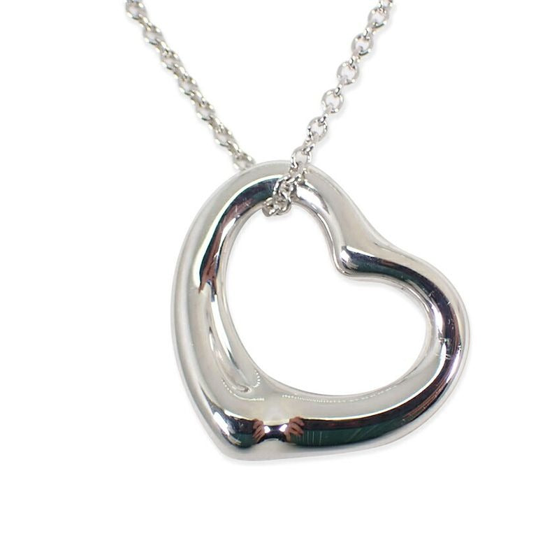 Tiffany & Co SV 925 Open Heart Pendant Necklace