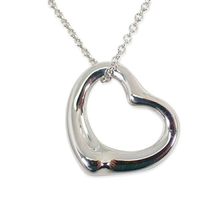 Tiffany & Co SV 925 Open Heart Pendant Necklace