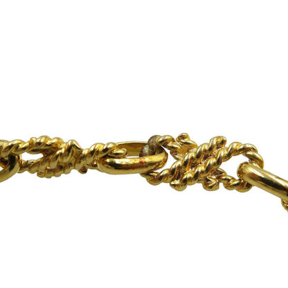 Celine Metal Gold Vintage Necklace Accessory 0171 Celine