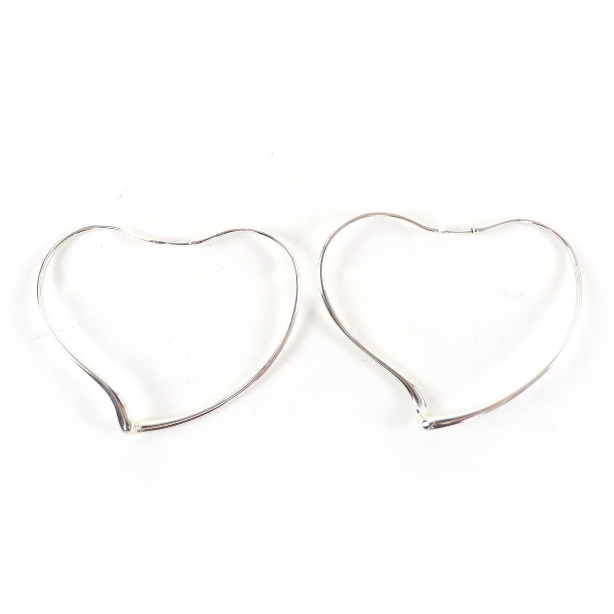 Tiffany & Co Elsa Peretti Open Heart Large Earrings Hoop