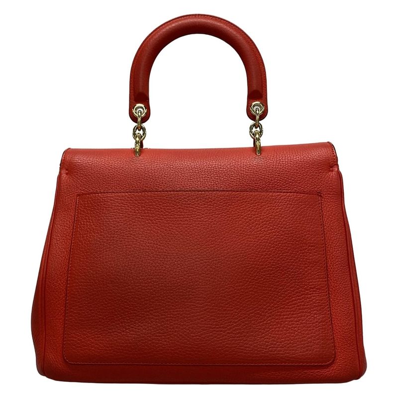 Dior/christian Dior Handbag Bedior Red Leather