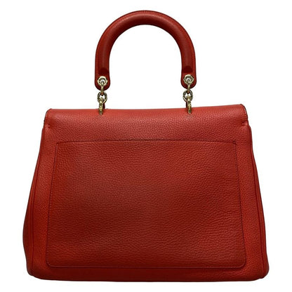 Dior/christian Dior Handbag Bedior Red Leather