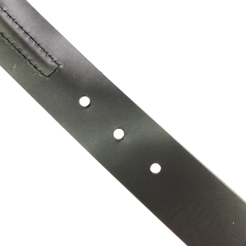 Gucci Logo Engraved Leather Belt 106395 214351 Brown 95