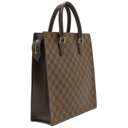 Louis Vuitton Venice PM Tote Bag Damier Canvas Damier Ebene Gold Hardware Brown