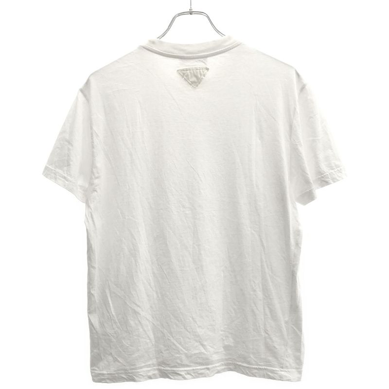 Prada Triangle Crew Neck T-Shirt White L