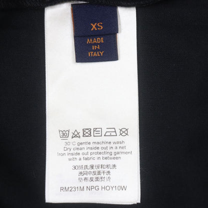 Louis Vuitton 23ss 100% Cotton LV Concert Print Inside Out Short Sleeve Black