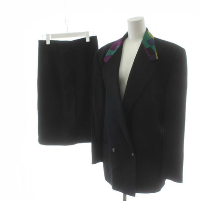 Versace Gianni Suit Set Tailored Jacket Double Tight Skirt Knee