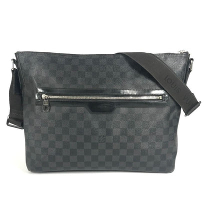Louis Vuitton Shoulder Bag Mick MM Damier Graphite Canvas Black
