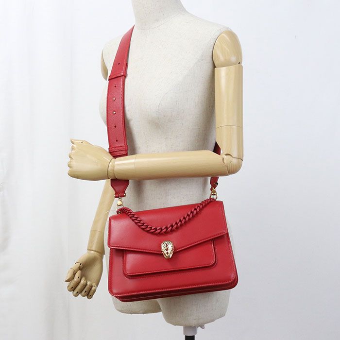 Bvlgari Bulgari 2way Shoulder Bag Serpenti Forever Crossbody Shoulder Bag Calf