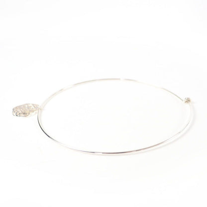 Chanel 925 Camellia Logo Choker Necklace Silver Weight — view 2