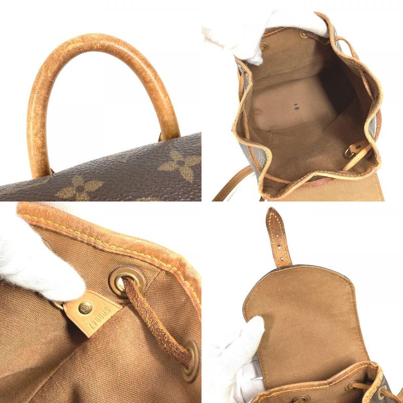 Louis Vuitton Backpack Sac Mini Montsouris M51137 Monogram Canvas Brown