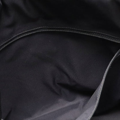 Chanel Paris Biarritz Tote MM Tote Handbag Coated Canvas Black Silver Hardware