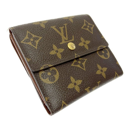 Louis Vuitton M61654 Monogram PVC Portefeuille Elise Brown 403621 Folding Wallet